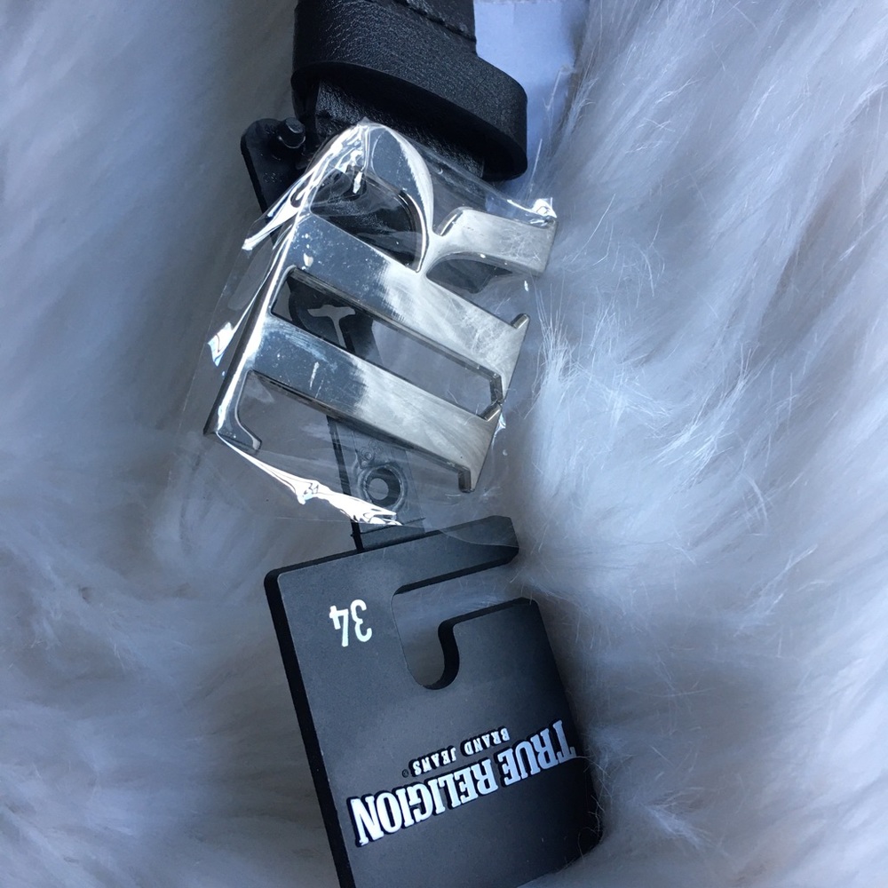 True Religion belt letters TR 34in